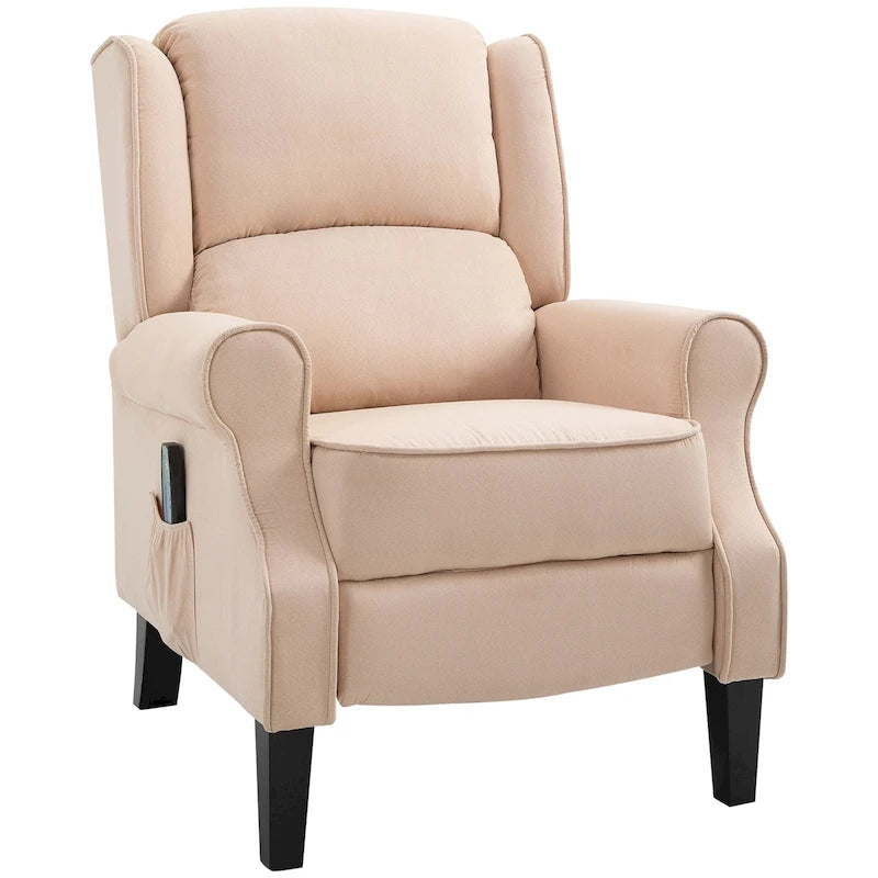 Fauteuil inclinable de massage chauffant avec chauffage lombaire et télécommande