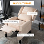 Fauteuil inclinable de massage chauffant avec chauffage lombaire et télécommande