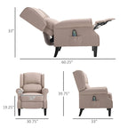 Fauteuil inclinable de massage chauffant avec chauffage lombaire et télécommande