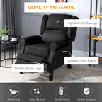 Fauteuil inclinable de massage chauffant avec chauffage lombaire et télécommande