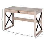 Bureau d'écriture moderne avec tiroir de rangement et surface de travail spacieuse pour le bureau à domicile ou les espaces de travail de chambre à coucher