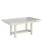 Table à manger rectangulaire extensible moderne en bois massif de 94 pouces