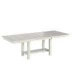 Table à manger rectangulaire extensible moderne en bois massif de 94 pouces