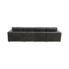 Canapé d'angle modulaire en velours côtelé en U 132W