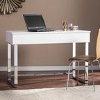 Bureau Ida blanc réglable en hauteur assis/debout