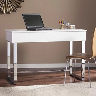 Bureau Ida blanc réglable en hauteur assis/debout