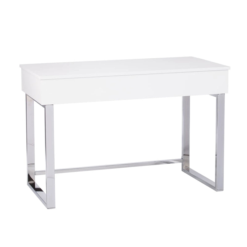 Bureau Ida blanc réglable en hauteur assis/debout