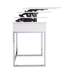 Bureau Ida blanc réglable en hauteur assis/debout