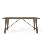 Table de salle à manger en bois Fairgreens Farmhouse avec 6 chaises
