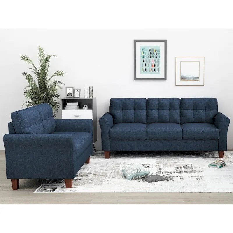 Canapé deux places et canapé Kouchouk Tufted Mid Century