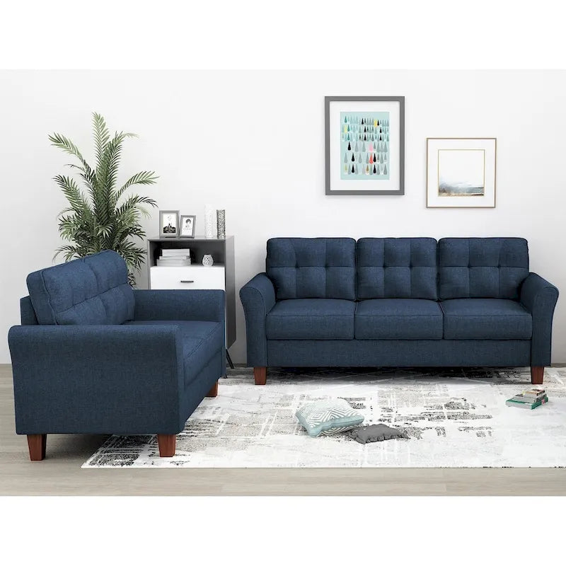 Canapé deux places et canapé Kouchouk Tufted Mid Century