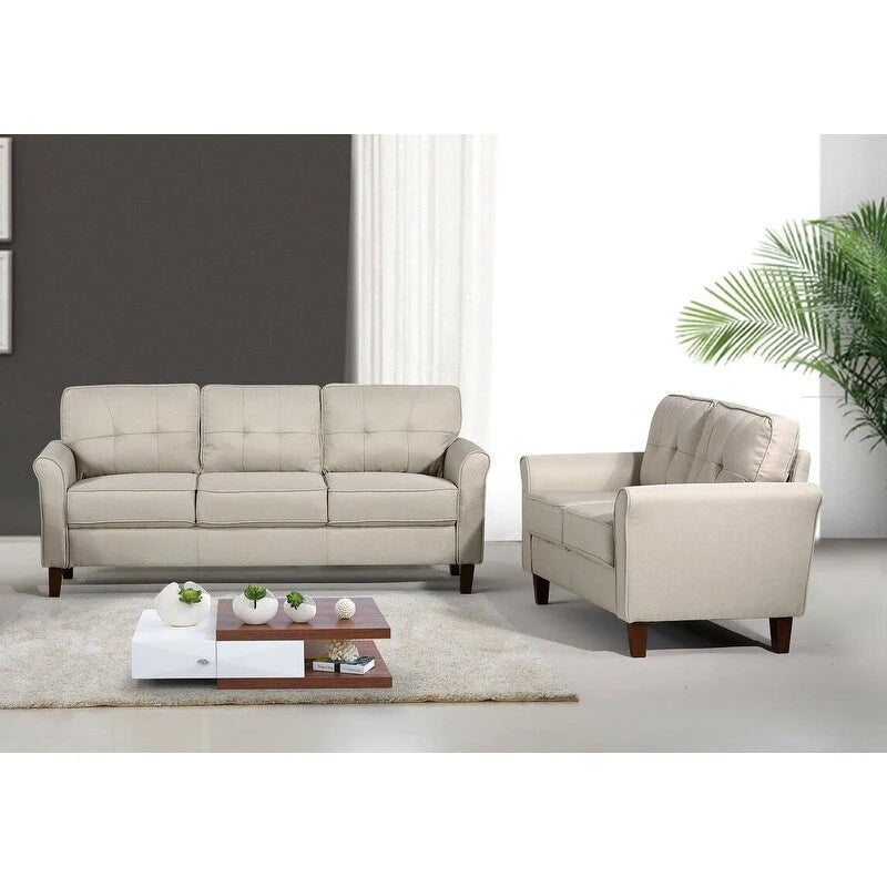 Canapé deux places et canapé Kouchouk Tufted Mid Century