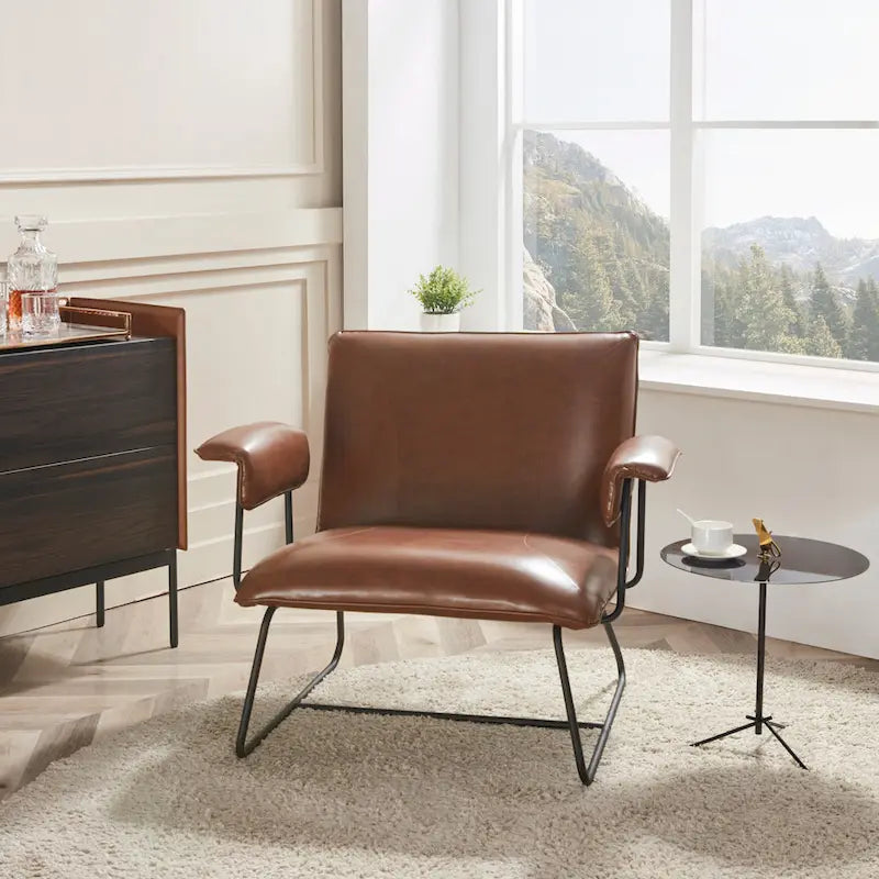 Fauteuil inclinable Deborah en cuir reconstitué