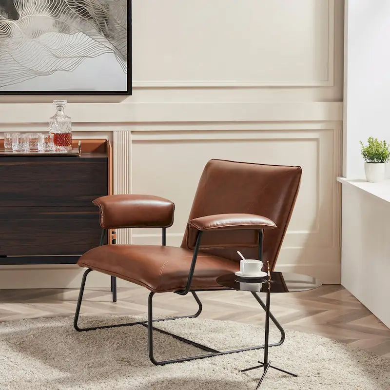 Fauteuil inclinable Deborah en cuir reconstitué