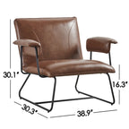 Fauteuil inclinable Deborah en cuir reconstitué