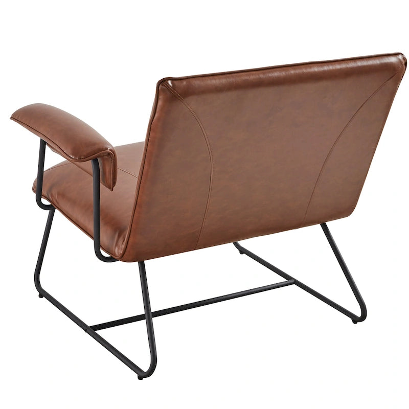Fauteuil inclinable Deborah en cuir reconstitué