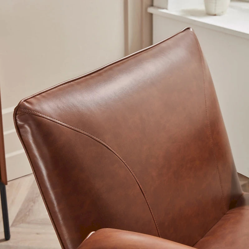 Fauteuil inclinable Deborah en cuir reconstitué