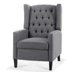Fauteuil inclinable manuel rembourré de 27 pouces de large, fauteuil de salon avec pieds en bois