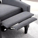 Fauteuil inclinable manuel rembourré de 27 pouces de large, fauteuil de salon avec pieds en bois