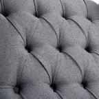 Fauteuil inclinable manuel rembourré de 27 pouces de large, fauteuil de salon avec pieds en bois