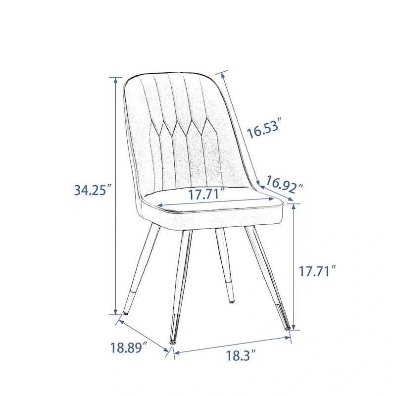 Chaise de salle à manger moderne du milieu du siècle