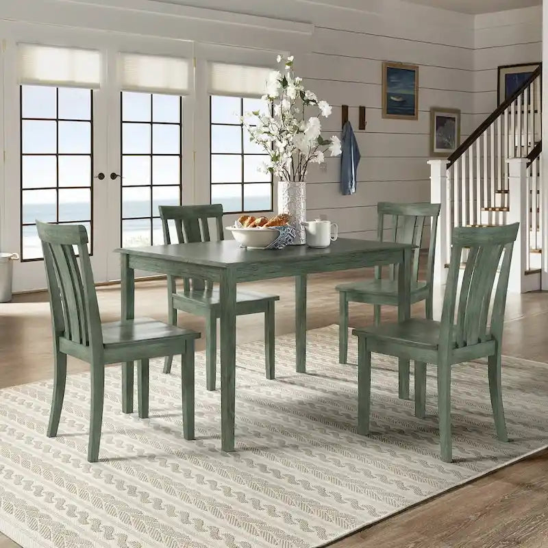 Ensemble de salle à manger rectangulaire Wilmington II 122 cm vert sauge antique