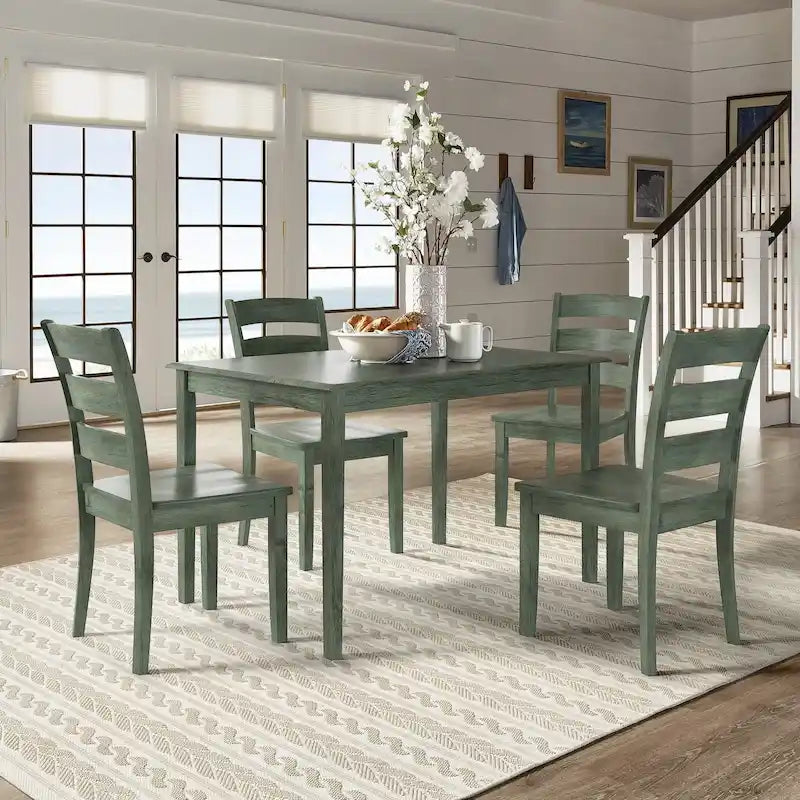 Ensemble de salle à manger rectangulaire Wilmington II 122 cm vert sauge antique