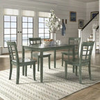 Ensemble de salle à manger rectangulaire Wilmington II 122 cm vert sauge antique
