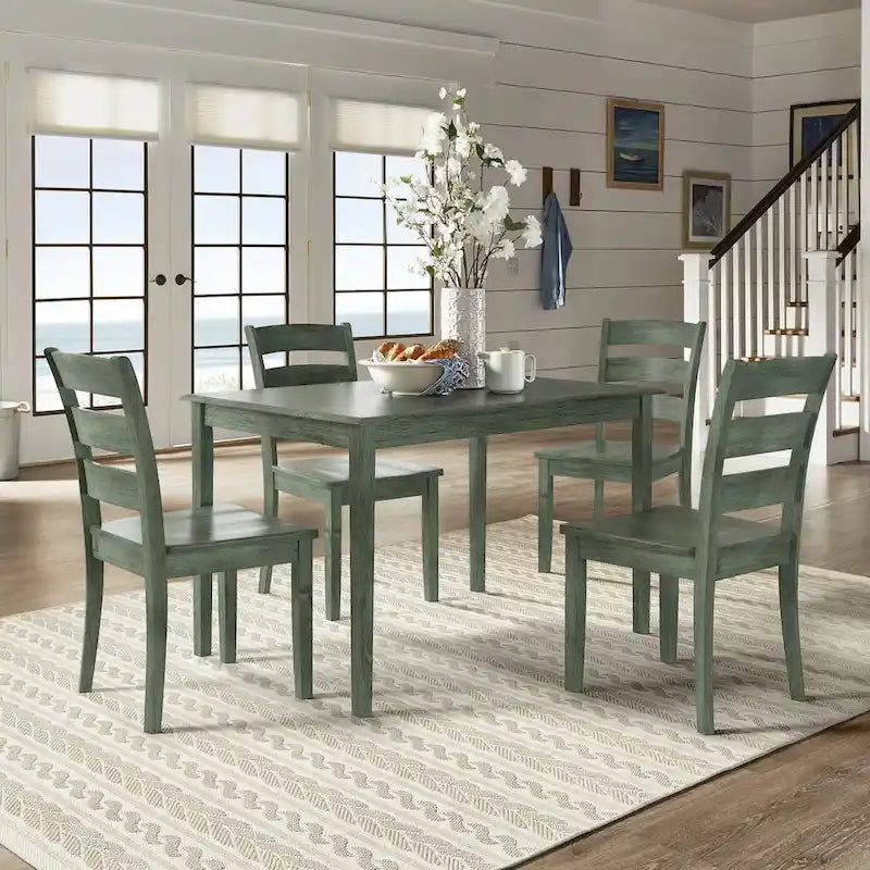Ensemble de salle à manger rectangulaire Wilmington II 122 cm vert sauge antique