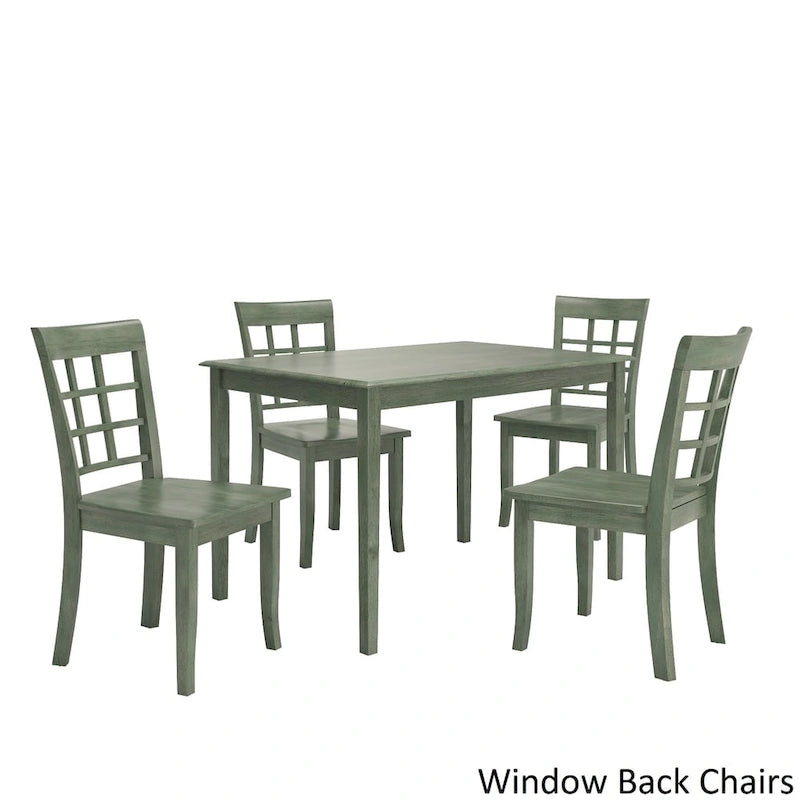 Ensemble de salle à manger rectangulaire Wilmington II 122 cm vert sauge antique