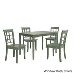 Ensemble de salle à manger rectangulaire Wilmington II 122 cm vert sauge antique