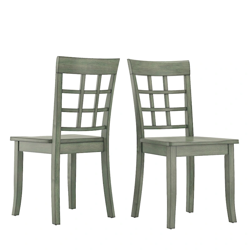 Ensemble de salle à manger rectangulaire Wilmington II 122 cm vert sauge antique