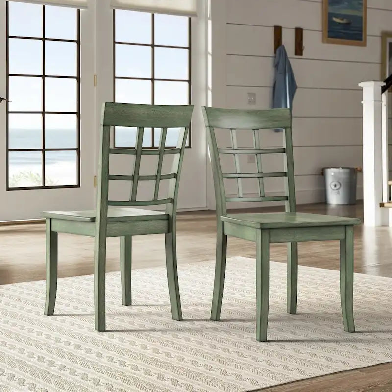 Ensemble de salle à manger rectangulaire Wilmington II 122 cm vert sauge antique