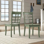 Ensemble de salle à manger rectangulaire Wilmington II 122 cm vert sauge antique
