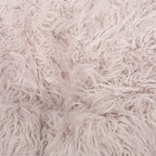 Pouf Mosier Modern Glam en fausse fourrure
