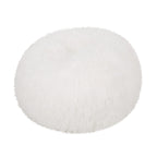 Pouf Mosier Modern Glam en fausse fourrure