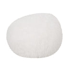 Pouf Mosier Modern Glam en fausse fourrure