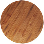 Table basse en bois perlé avec base en métal en X - Marron - 76,2 x 76,2 x 40,6 cm