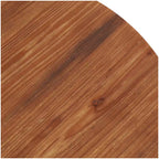 Table basse en bois perlé avec base en métal en X - Marron - 76,2 x 76,2 x 40,6 cm