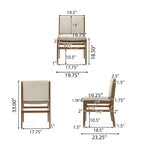Chaise de salle à manger rembourrée Coston