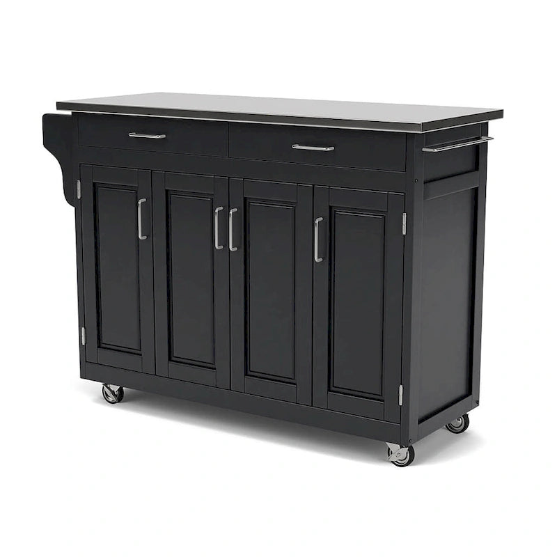 Chariot de cuisine noir Create-a-Cart