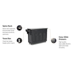Chariot de cuisine noir Create-a-Cart