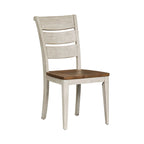 Chaise de salle à manger à barreaux ajourés, style antique, coloris blanc, collection "Farmhouse Reimagined"
