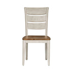Chaise de salle à manger à barreaux ajourés, style antique, coloris blanc, collection "Farmhouse Reimagined"