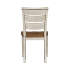 Chaise de salle à manger à barreaux ajourés, style antique, coloris blanc, collection "Farmhouse Reimagined"