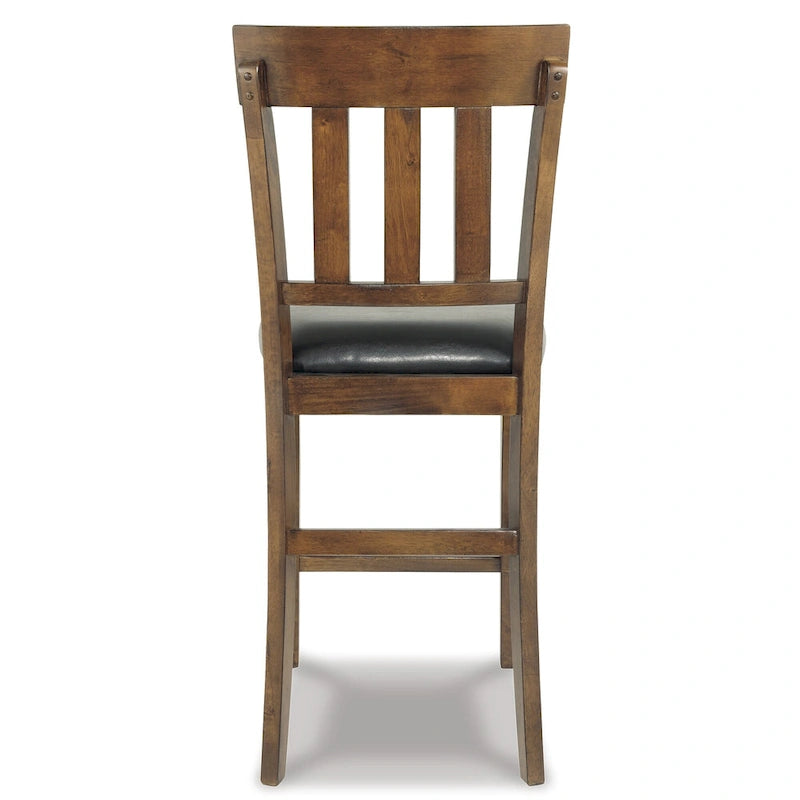 Table de salle à manger à hauteur de comptoir Ralene marron moyen avec 4 tabourets de bar