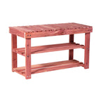 Banc à chaussures 2 niveaux en cèdre Cedar Fresh