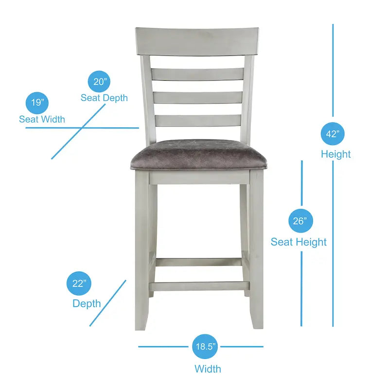 Table de salle à manger hauteur comptoir Hasbrook avec chaises et banc
