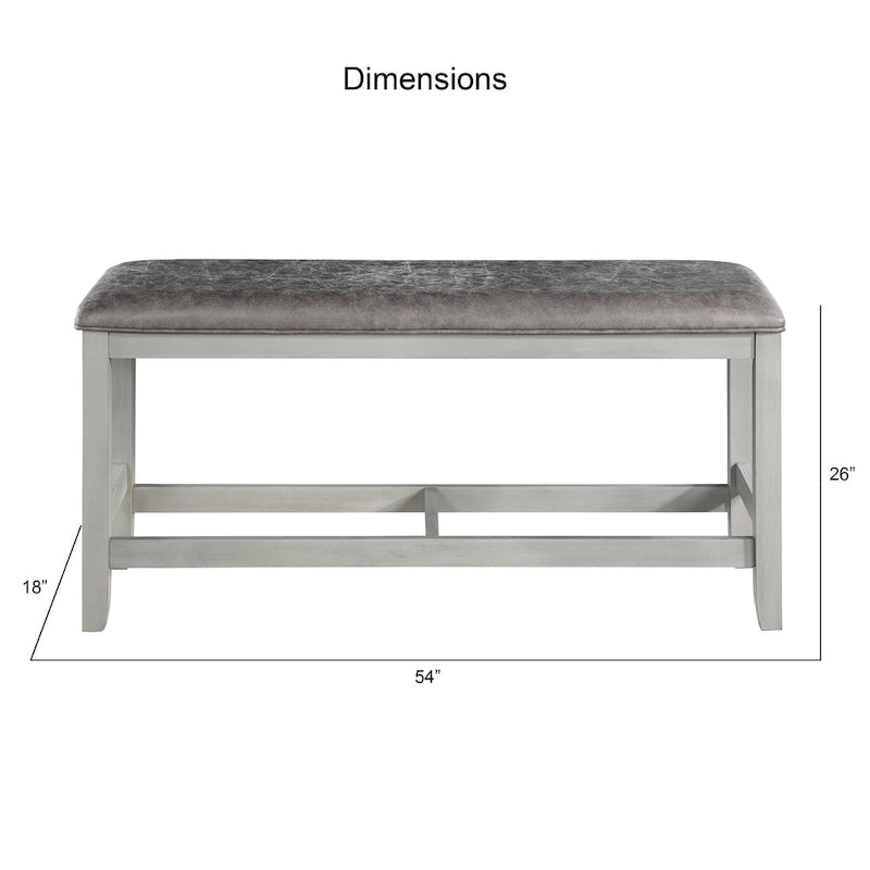 Table de salle à manger hauteur comptoir Hasbrook avec chaises et banc