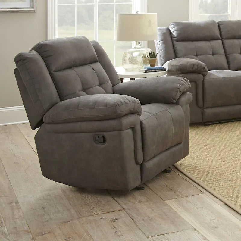 Fauteuil inclinable planeur en microfibre Austin